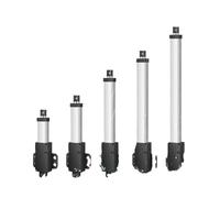 LIUCH Mini attuatore lineare telescopico piccolo micro 6V/12V/24VDC attuatore lineare di sollevamento alternativo elettrico gamma di corsa 10-200mm(75mm stroke length,15MM S 50N_6V IP60-WR)