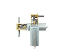 LIUCH Motore con riduttore DC3V 6V 12V 1218-050 Mini 050, singolo/doppio/albero lungo, 4 giri/min-381 giri/min, a bassa velocità, coppia elevata, a vite senza fine, interamente in metallo(C 13RPM-53RP