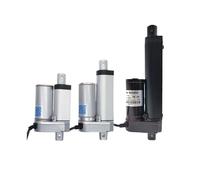 LIUCH Motore elettrico DC 12V Attuatore lineare 100mm 50mm 30mm Corsa 24V Apri finestra 100N300N500N700N1000N1200N1500N(Without bracket,12V 1000N 10MM S_WHITE 50MM)