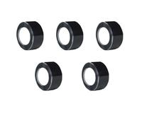 LIUCH Nastro adesivo impermeabile nero, nastro sigillante impermeabile for riparazioni e arresti di perdite d'acqua(5rolls-black,1M_25MM)