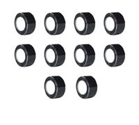 LIUCH Nastro adesivo impermeabile nero, nastro sigillante impermeabile for riparazioni e arresti di perdite d'acqua(10rolls-black,1M_25MM)