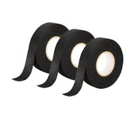 LIUCH Nastro adesivo in tessuto for cablaggio automobilistico da 15/25 m, ad alta resistenza al rumore, resistente al calore, for l'avvolgimento del cablaggio(3pcs,15M(49.21FT)_32MM)