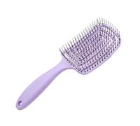LIUCH Pettine quadrato per massaggi e meridiani, strumento di regolazione per capelli ricci bagnati e ricci (viola)