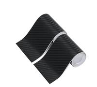 LIUCH Protezioni for i bordi delle portiere delle auto, pellicola protettiva for il battitacco, nastro adesivo antigraffio, impermeabile, in fibra di carbonio 3D, nera(Width 3cm,3M)