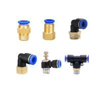 LIUCH Raccordo pneumatico for aria compressa PC/PCF/PL/PB/PLF 4/6/8/10/12 mm Filettatura 1/8 1/4 3/8 1/2 Raccordi for tubi flessibili Connettori rapidi for tubi(OD10mm-1I2,PC)