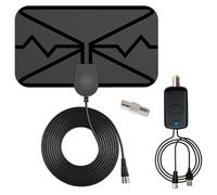 liuchanghe Antenna TV Interna Amplificata Potente, può ricevere segnali DVB-T2 entro un raggio di 250km, Antenna Digitale Terrestre supporta smart TV 4K HD/1080P