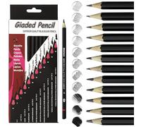 liuchanghe Matite Arcobaleno, 12 Pezzi Matite Colorate per Bambini, Matite Colorate 4 in 1 per Schizzi, Disegnare, Colorare, Bambini, Ragazze e Ragazzi