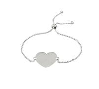 LIUCHUCHU Bracciale Donna 10 pezzi di braccialetti da donna in acciaio inossidabile con cuore d'amore for(Steel)
