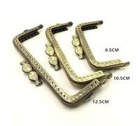 LIUCHUCHU Chiusura per Borsa Clic Clac Maniglia for Telaio in Metallo da 10 Pezzi for Accessori for Pochette for Monete, creazione Delicata, Chiusura a Bacio, Testa di Pesce Vintage(10.5cm Copper)