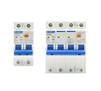 LIUCHUCHU Interruttore Magnetotermico Interruttore differenziale AC230V MCB Protezione da cortocircuito e sovraccarico 2P 4P 30mA Interruttore differenziale Riarmo Automatico(4P,10A)