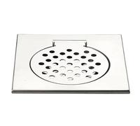 LIUCHUCHU Piletta Doccia A Pavimento 15x15cm 304 Acciaio Inox Quadrato Griglia Doccia Scarico Piastrelle Inserto Quadrato Pavimento Scarico Pavimento Cucina Bagno Scarico Doccia A Pavimento