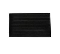 LIUCHUCHU Portagioie Donna 2 pezzi di contenitori for gioielli neri, espositori for anelli, bracciali e collane(5)