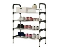 LIUCHUCHU Scarpiera Scarpiera semplice a 4/5/6/7 livelli, multistrato, in metallo, for porta, organizer for scarpe, salvaspazio, for casa e dormitorio(Black-4 layer)