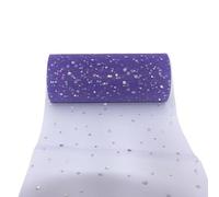 LIUCHUCHU Tulle 2 Pezzi 10 Iarde 15 cm Glitter Paillettes Tulle Rotolo Tutu Tessuto Decorazione Matrimonio Artigianato Festa di Compleanno Forniture(C26)