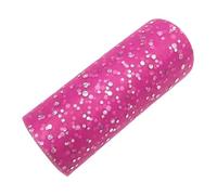 LIUCHUCHU Tulle 2 Pezzi 25 Iarde 15 cm Glitter Paillettes Tulle Rotolo Tutu Tessuto Decorazione Matrimonio Fai da Te Artigianato Forniture for Feste di Compleanno(C15)