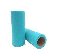 LIUCHUCHU Tulle 2 Pezzi Rotolo di Tulle 25 Iarde 15 cm Bobina Tessuto Tutu Morbido Decorazione for Matrimonio Compleanno Festa Regalo Carta da Fai Te Forniture for Eventi(Light Sky Blue C22)