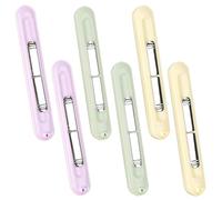 LIUCONGBD 6 pezzi 2 in 1 infila aghi separatori per cuciture, infila ago, estrattore manuale per ricamo e rimozione dei fili, per lavori a maglia (viola + verde + giallo)