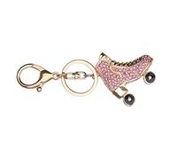 liuduo Pattini a rotelle Shoe Keychain di Cristallo Borsa del Pendente di Chiavi Titolare Strass Portachiavi