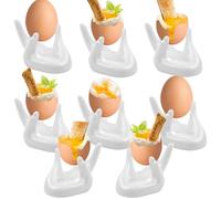 liuer 8PCS Porta Uova in Ceramica,Portauovo,Set Portauova,Vassoio per la Colazione Portauovo per Uova Sode o alla Coque per Colazione (B)
