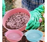 liuer Setaccio Giardino, 2PCS Setaccio da Giardino,Setaccio Rotondo per Terra,Sassi,Compost,Sabbia,Pietrisco e Semenza