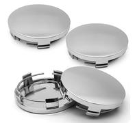 LIUFUMEI 4 Pezzi Tappi Centrali del Mozzo Dell'auto per Opel Astra L 2021-2025,Auto Emblema Coprimozzo Ruota (OD 60 Mm ID 56 Mm),Silver