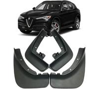 liuguoqiang Parafanghi Anteriori e Posteriori per Alfa Romeo Stelvio 2017-2020 2018 2019,Kit Completo Paraspruzzi Impermeabili,Protezione Ruote Resistente e Antimud,Accessori Auto