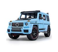 LIUHAN 1:18 Per Benz Per G800 Modello di auto in lega Simulazione Suono e luce Tirare indietro Giocattolo Auto fuoristrada Batteria non inclusa(Blue)
