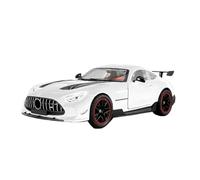 LIUHAN 1:18 per GTR l'auto pressofusa di simulazione della collezione auto in lega in miniatura non include le batterie(White)