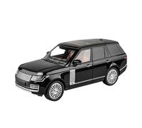 LIUHAN 1:18 per Land Rover per Range Veicolo fuoristrada Suoni e luci Regali presenti in lega di metallo pressofuso Modello auto (batterie non incluse)(Black)