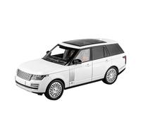 LIUHAN 1:18 per Land Rover per Range Veicolo fuoristrada Suoni e luci Regali presenti in lega di metallo pressofuso Modello auto (batterie non incluse)(White)