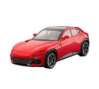 LIUHAN 1:22 per Ferrari per Purosangue FUV Simulazione di auto in lega statica decorativa con suono e luce (batterie non incluse)(Red)