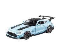 LIUHAN 1:22 per GTR il modello di simulazione del suono e della luce in lega auto sportive non include le batterie(Blue)