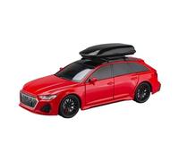 LIUHAN 1/24 per Audi RS6 Avant Station Wagon Modello di auto in lega Veicoli in metallo pressofuso Batteria non inclusa(Red)
