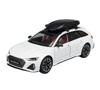 LIUHAN 1/24 per Audi RS6 Avant Station Wagon Modello di auto in lega Veicoli in metallo pressofuso Batteria non inclusa(White)