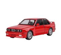 LIUHAN 1:24 Per BMW M3 E30 1988 Modello di auto sportiva in lega pressofusa in metallo Veicoli d'epoca simulazione Batteria non inclusa(Red)