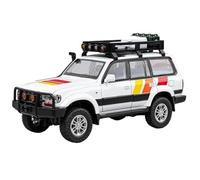 LIUHAN 1:24 per Toyota per Land Cruiser LC80 SUV modello pressofuso in lega fuoristrada raccogliere (batterie non incluse)(White)