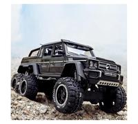 LIUHAN 1:28 per G63 6X6 AMG pneumatico fuoristrada in lega modello di auto pressofusa non include batterie(Black)