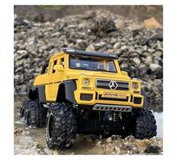 LIUHAN 1:28 per G63 6X6 AMG pneumatico fuoristrada in lega modello di auto pressofusa non include batterie(Yellow)