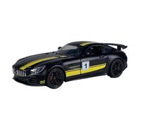 LIUHAN 1:32 per AMG GT Super Sports Car in lega di metallo pressofuso modello auto suono e luce tirare indietro (batterie non incluse)(Yellow)