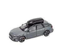 LIUHAN 1/32 per RS6 la porta pressofusa in lega di simulazione può essere aperta, ornamenti per modelli auto con assorbimento degli urti del suono e della luce(Gray)