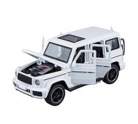 LIUHAN 1:32 per SUV G63 il modello di auto pressofusa in lega con suono e luce pull-back, batterie non incluse(White)