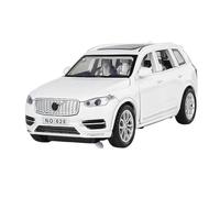 LIUHAN 1:32 per VOLVO XC90 SUV In Lega Modello di Auto Pressofuso In Metallo Suono e Luce Tirare Indietro Raccogliere Display non includere batterie(White)