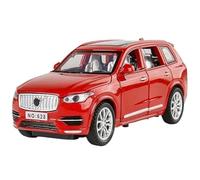 LIUHAN 1:32 per VOLVO XC90 SUV In Lega Modello di Auto Pressofuso In Metallo Suono e Luce Tirare Indietro Raccogliere Display non includere batterie(Red)