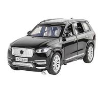 LIUHAN 1:32 per VOLVO XC90 SUV In Lega Modello di Auto Pressofuso In Metallo Suono e Luce Tirare Indietro Raccogliere Display non includere batterie(Black)