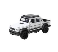 LIUHAN 1:36 per il ritiro Simulazione in lega di auto Veicolo fuoristrada Tirare indietro Modello (Batterie non incluse)(WHITE)