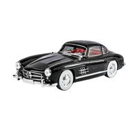 LIUHAN Modellino di auto giocattolo in lega pressofusa 1:18 per modelli per 300SL con luci e suoni, d'epoca, batteria non inclusa(35 Version Black)