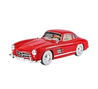LIUHAN Modellino di auto giocattolo in lega pressofusa 1:18 per modelli per 300SL con luci e suoni, d'epoca, batteria non inclusa(35 Version Red)