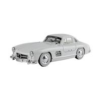 LIUHAN Modellino di auto giocattolo in lega pressofusa 1:18 per modelli per 300SL con luci e suoni, d'epoca, batteria non inclusa(Regular White)
