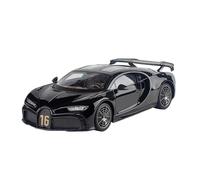 LIUHAN Modello di auto in lega per Bugatti per Chiron in scala 1:18 con luci e suoni. Batteria non inclusa(Black)
