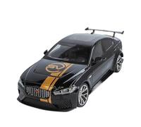 LIUHAN Modello di auto sportiva in lega SUV grandi dimensioni 1/18 per Jaguar per XE SV Project 8, veicoli in metallo pressofuso, batteria non inclusa(Black)